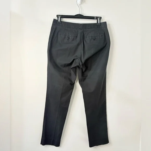 🐈‍⬛BROOKS BROTHERS Womens 6 Black Stretch Cotton Advantage Chino® Pants Office - Picture 5 of 6